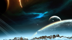Sci Fi Planet Rise 1600x1200 Wallpaper