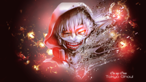 Hood Ken Kaneki Mask Red Eyes Teeth Tokyo Ghoul 1920x1200 Wallpaper