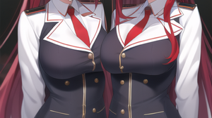 Anime Anime Girls Novel Ai Ai Art Original Characters Long Hair Military Uniform Twins Two Women Art 1024x1536 Wallpaper