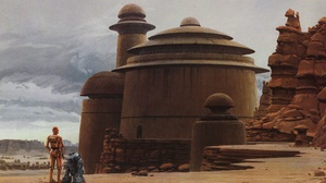 Tatooine Star Wars C 3po R2 D2 3365x1961 Wallpaper