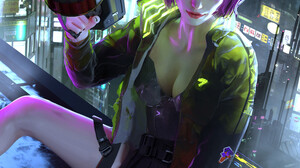 Angelina Stroganova Cyberpunk 2077 Women Video Games Fan Art Video Game Art Artwork Video Game Girls 1500x2231 Wallpaper