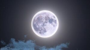 Night Sky Moonlight Moon Portrait Display Stars Clouds 1080x1346 Wallpaper