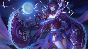 Nixeu Artwork ArtStation Fantasy Art Women Fantasy Girl Watermark Not In Corner Women With Swords Mo 1600x1066 wallpaper
