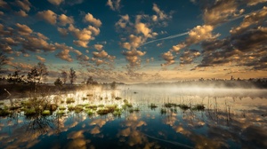 Cloud Lake Nature Sky 2048x1280 Wallpaper