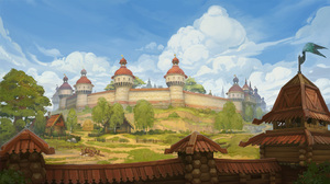 Allods Online Castle Illustration Wall Mmorpg Video Game Art 1920x1079 Wallpaper
