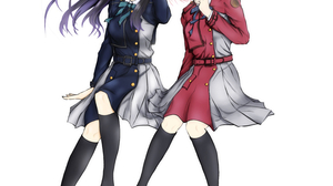 Anime Anime Girls Lycoris Recoil Nishikigi Chisato Inoue Takina Shoulder Length Hair Black Hair Long 1500x1500 Wallpaper