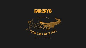 Far Cry 6 Video Games PC Gaming Simple Background Dark Humor Black Background Minimalism 1920x1080 Wallpaper