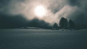 Nature Snow Overcast Sunlight 1920x1440 Wallpaper