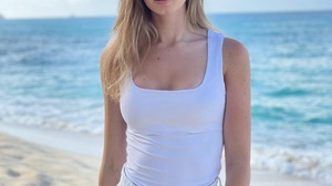 Mariia Arsentieva Women Model Blonde Hair White Shorts White Tops 1024x1280 Wallpaper