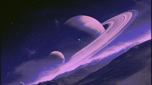 Space Planet Purple Background Os Wallpapers Stars 1920x1080 wallpaper