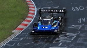 Volkswagen Volkswagen ID R Nurburgring Assetto Corsa Sunny After Rain Race Cars PC Gaming German Car 7680x3269 Wallpaper