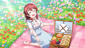 Emma Verde Love Live Nijigasaki High School Idol Club Love Live Anime Anime Girls Closed Eyes Flower 3600x1800 wallpaper