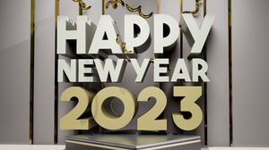 New Year Holiday 2023 Year Typography 3500x2500 Wallpaper