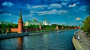 Building Moscow River Russia 2560x1600 Wallpaper