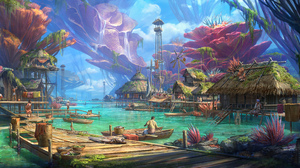 Fantasy Landscape 5000x2130 Wallpaper
