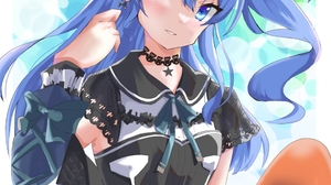Anime Anime Girls Hololive Hoshimachi Suisei Long Hair Blue Hair Artwork Digital Art Fan Art Solo 982x1389 Wallpaper