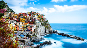 HDR Manarola Italy Coast House Ocean Colors Colorful Village 2048x1365 Wallpaper