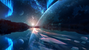 Tsuchiya Aurorae Universe Abstract Planet 3531x2489 Wallpaper