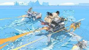 Artwork Digital Art Sea Ship Futuristic Water Vehicle 1920x960 wallpaper