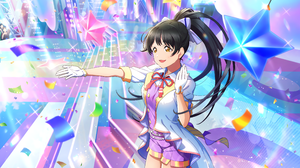 Hazuki Ren Love Live Love Live Love Live Super Star Anime Anime Girls Confetti Ponytail Long Hair Gl 4096x2520 Wallpaper