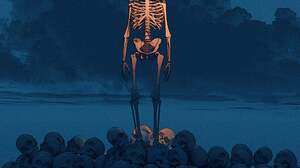 Artwork Digital Art Night Skeleton Bones 2000x2500 Wallpaper