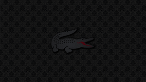 Logo Monochrome Black Background Pattern Lacoste Brand 2560x1440 Wallpaper