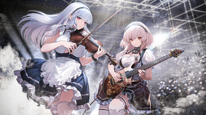 Azur Lane Dido Azur Lane Sirius Azur Lane Anime Girls Guitar Violin Musical Instrument Maid Outfit R 5262x3000 Wallpaper