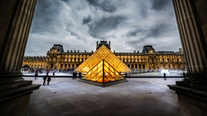 Trey Ratcliff Photography 4K France Building Clouds Sky People Louvre Paris 3840x2160 Wallpaper