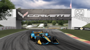 IndyCar Assetto Corsa Race Tracks Vehicle Race Cars Car Front Angle View Video Games CGi Clouds 5120x2880 Wallpaper