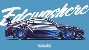 EDC Graphics Render JDM Japanese Cars Toyota 86 Toyota GT86 Side View Toyobaru Car Vehicle Colored W 1920x1080 Wallpaper