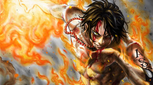 One Piece Anime Fire 2941x4119 Wallpaper