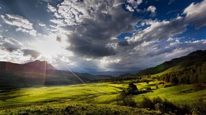 Landscape Sun Cloud South Africa 2048x1345 Wallpaper