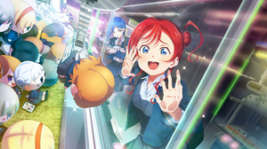 Love Live Super Star Love Live Anime Girls Anime Plush Toy Open Mouth Hairbun Schoolgirl School Unif 4096x2520 Wallpaper