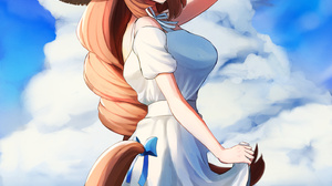 Anime Anime Girls Uma Musume Pretty Derby Super Creek Uma Musume Horse Girls Animal Ears Long Hair B 1447x2255 Wallpaper