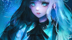 Dar0z Anime Anime Girls Original Characters Ai Artwork Digital Art Multi Colored Hair 4035x5374 Wallpaper