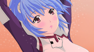 Anime Anime Girls Rebuild Of Evangelion Neon Genesis Evangelion Ayanami Rei Short Hair Blue Hair Sol 1183x1445 Wallpaper