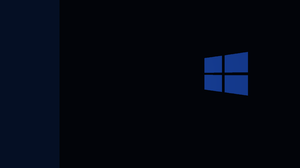 Windows 10 Simple Background Black Background Logo 3840x2160 Wallpaper