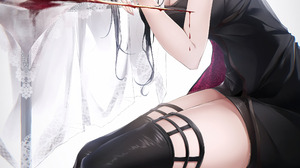 Anime Anime Girls Yor Forger Spy X Family Red Eyes Black Hair Wine Glass Rose Wine 2394x3900 Wallpaper