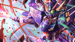 Anime Mechs Super Robot Taisen Huckebein 30th Artwork Digital Art Fan Art 2500x1292 Wallpaper