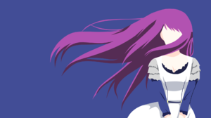 Rize Kamishiro Minimalist Girl Dress White Dress Long Hair Purple Hair 1920x1080 Wallpaper
