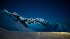 Photography Trey Ratcliff Landscape Winter Night Stars Lights New Zealand Snow 7680x4320 Wallpaper