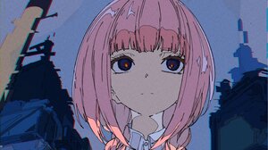 Anime Anime Girls Pink Hair Schoolgirl School Uniform Digital Art 2897x4096 Wallpaper