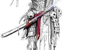 Dan Luvisi Predator Creature ArtStation Artwork Skull Sword Weapon White Background Simple Backgroun 1000x1409 wallpaper