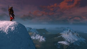 The Witcher Snow Covered Video Games Mountains Video Game Characters Snow 2560x1440 Wallpaper