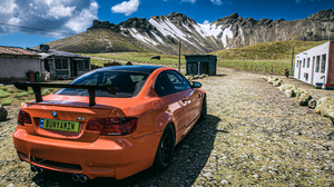 Forza Horizon 5 Forza Horizon Forza BMW BMW M3 GTS Orange Cars Car Vehicle Video Game Art Drift Sky  3840x2160 Wallpaper