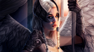 Angel Angel Warrior Fantasy Girl Warrior Woman 1920x1439 Wallpaper