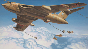 Aircraft Flying Sky Army Military Handley Page Victor Panavia Tornado Clouds Military Vehicle Artwor 1680x1050 Wallpaper