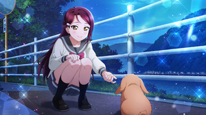 Sakurauchi Riko Love Live Sunshine Love Live Anime Anime Girls Rabbits Animals School Uniform 3600x1800 wallpaper