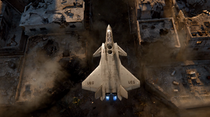 The Wandering Earth 2 Science Fiction Film Stills Aircraft Destruction 3312x1200 Wallpaper