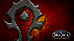 World Of Warcraft World Of Warcraft Battle For Azeroth Horde Video Games Video Game Art Logo 2560x1440 Wallpaper